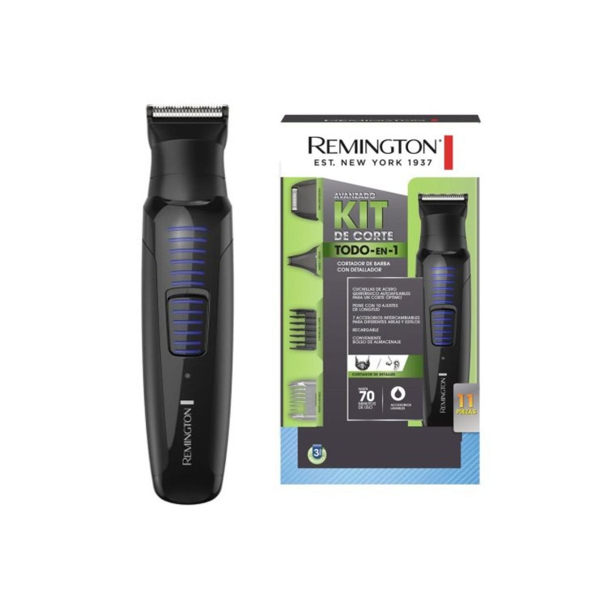 REMINGTON - Kit Cortadora Personal Inalambrica Remington PG6125 Negro