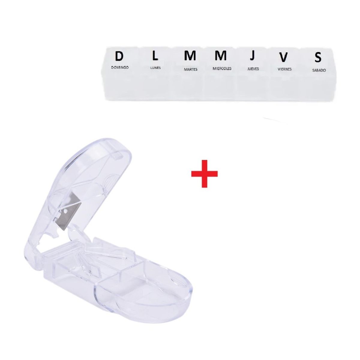 GENERICO - Cortador De Pastillas Portátil Con Pastillero Incluido