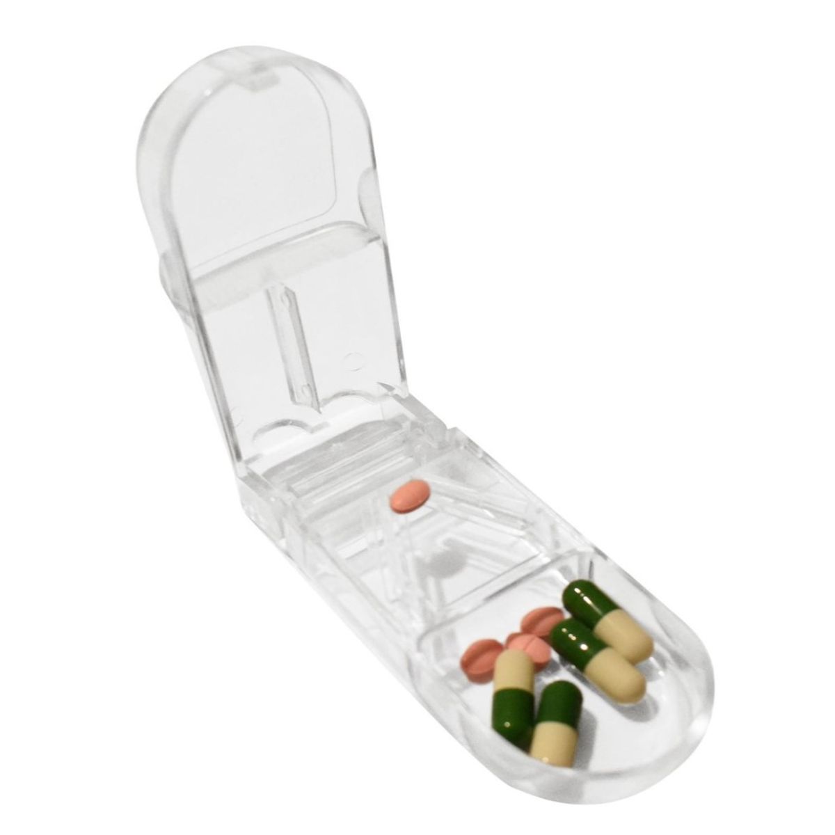 GENERICO - Cortador De Pastillas Portátil Con Pastillero Incluido