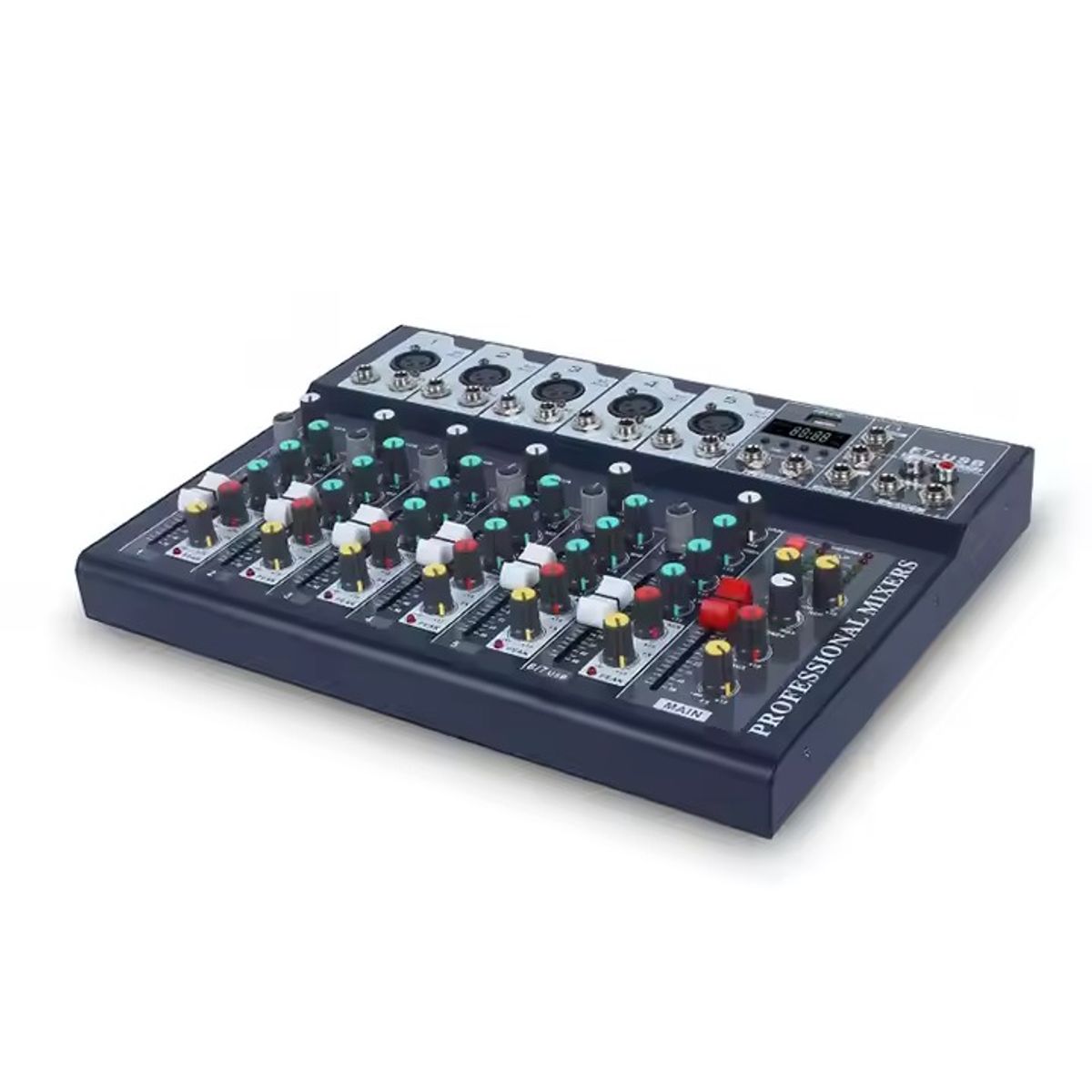 OEM - Mezclador de Audio Profesional 7 Canales Mezclador Audio USB Bluetooth