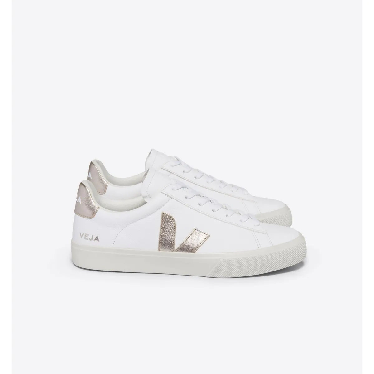 VEJA - Zapatilla veja campo chromefree leather mujer Blanco