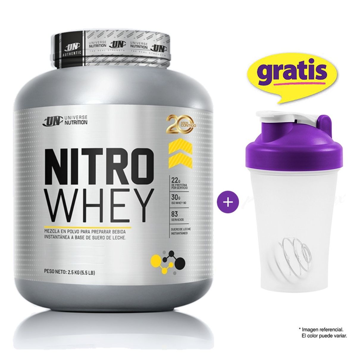 UNIVERSE NUTRITION - Nitro Whey UN Universe Nutrition 2.5 Kg Cookies Suero De Leche