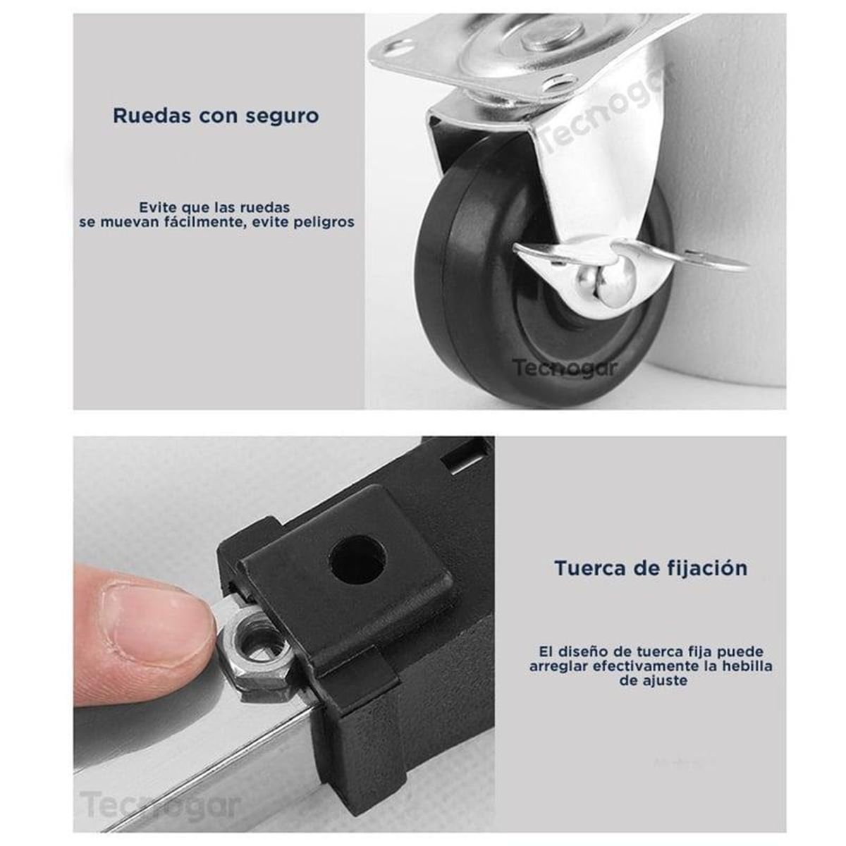 GENERICO - Base Ajustable con Ruedas Para Lavadora Refri etc