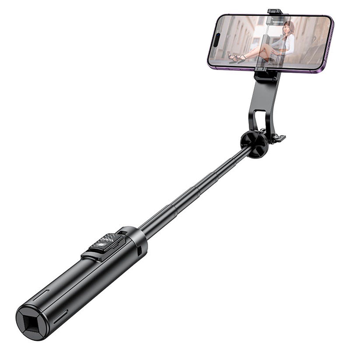 HOCO - Tripode Selfie Stick HOCO K21 Stream 137mts Control Remoto Negro