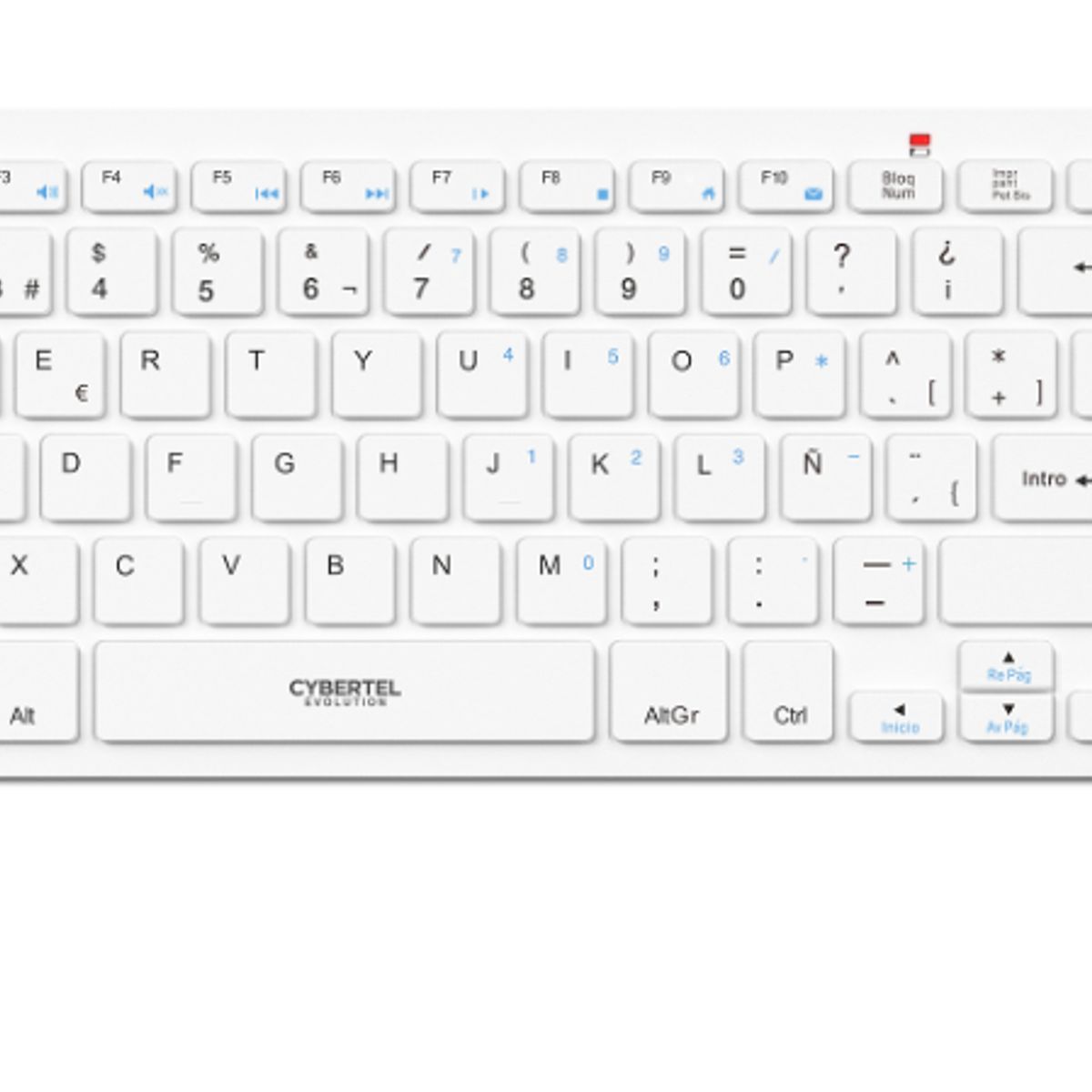 CYBERTEL - Kit EVOLUTION WHITE CYB WT801 WT Teclado+Mouse Wifi CYBERTEL
