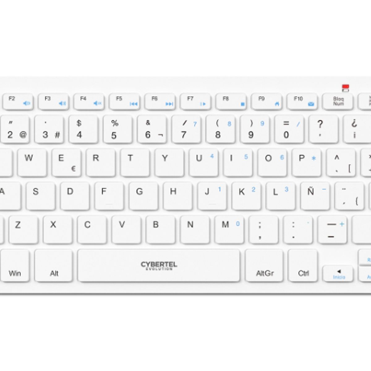 CYBERTEL - Kit EVOLUTION WHITE CYB WT801 WT Teclado+Mouse Wifi CYBERTEL