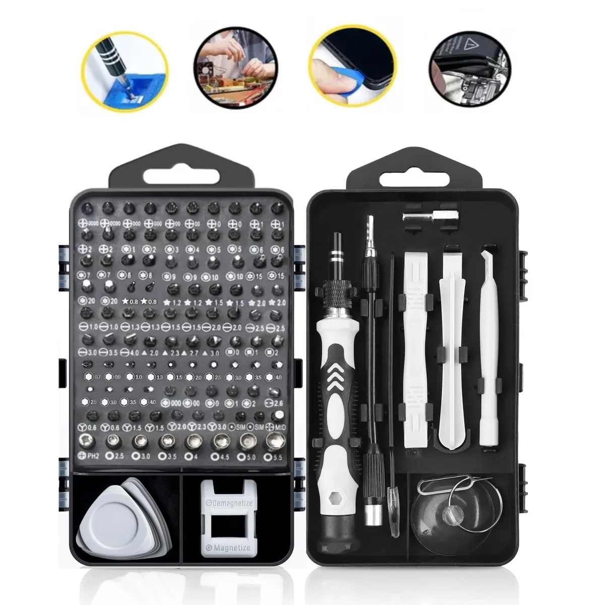 GENERICO - Kit destornilladores para Reparacion Profesional Herramientas Celulares