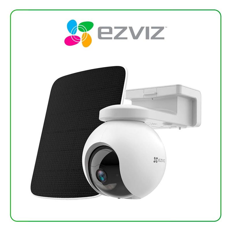 EZVIZ - CAMARA INTELIGENTE EXTERIOR CB8 2K CON BATERIA Y PANEL SOLAR