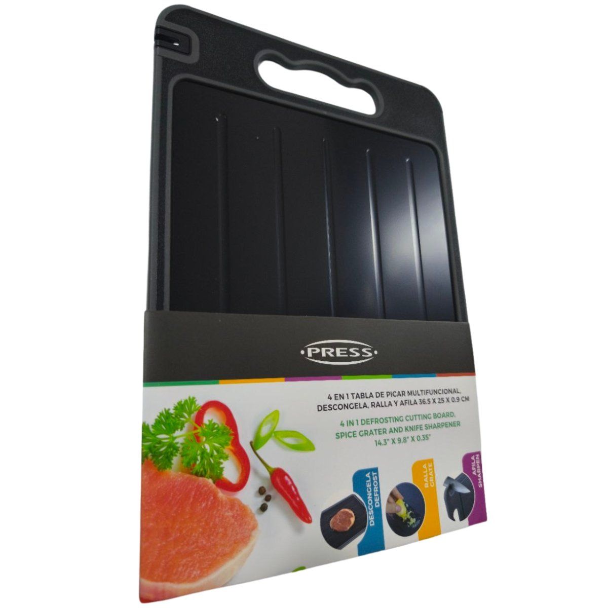 PRESS - Tabla de Picar Multifuncional 4 en 1 Press
