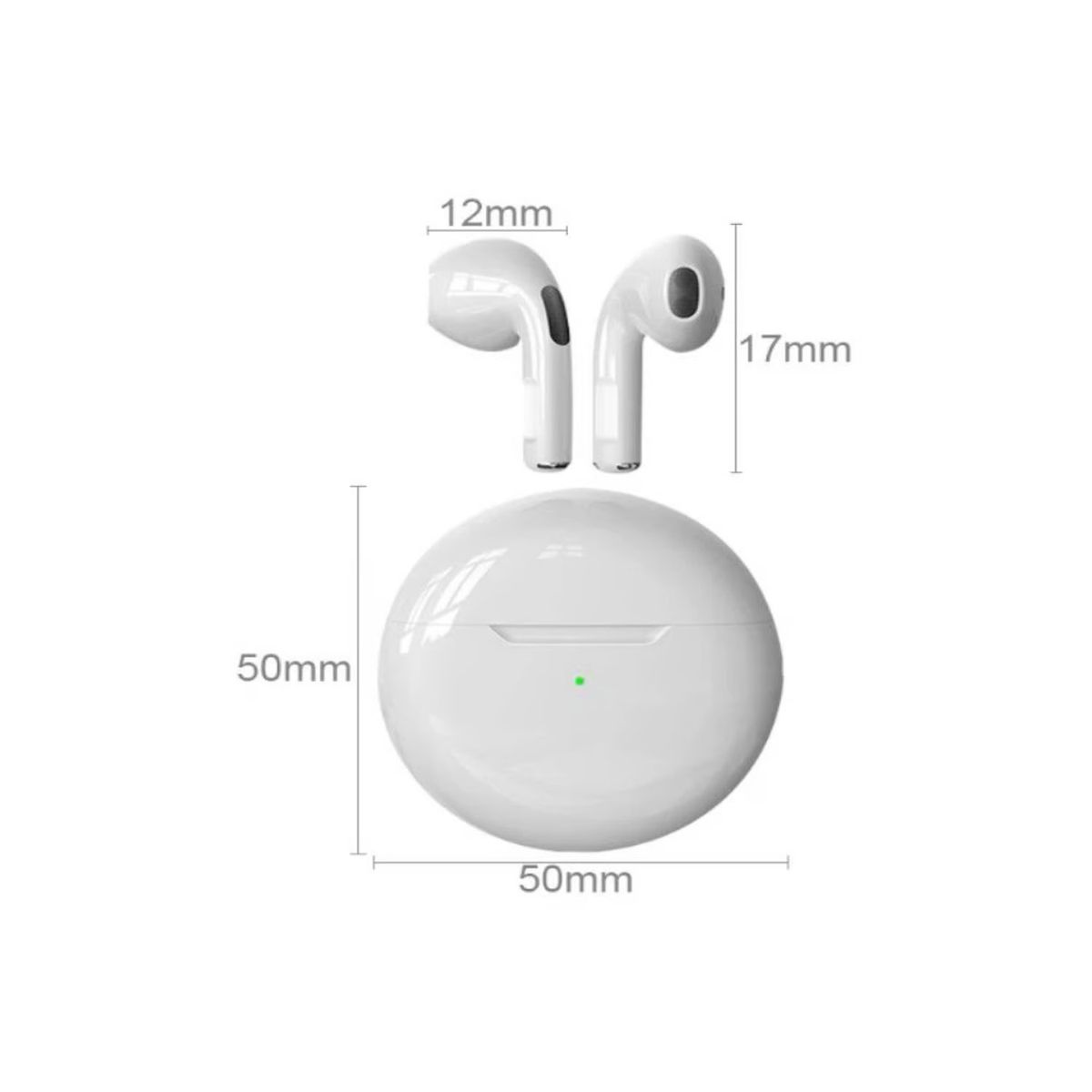 GENERICO - Audífonos Inalambricos Pro 6 Bluetooth Blanco