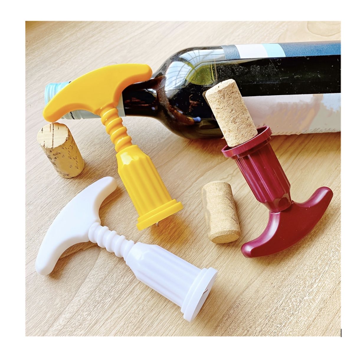 GENERICO - Sacacorcho Plástico X 6 UND