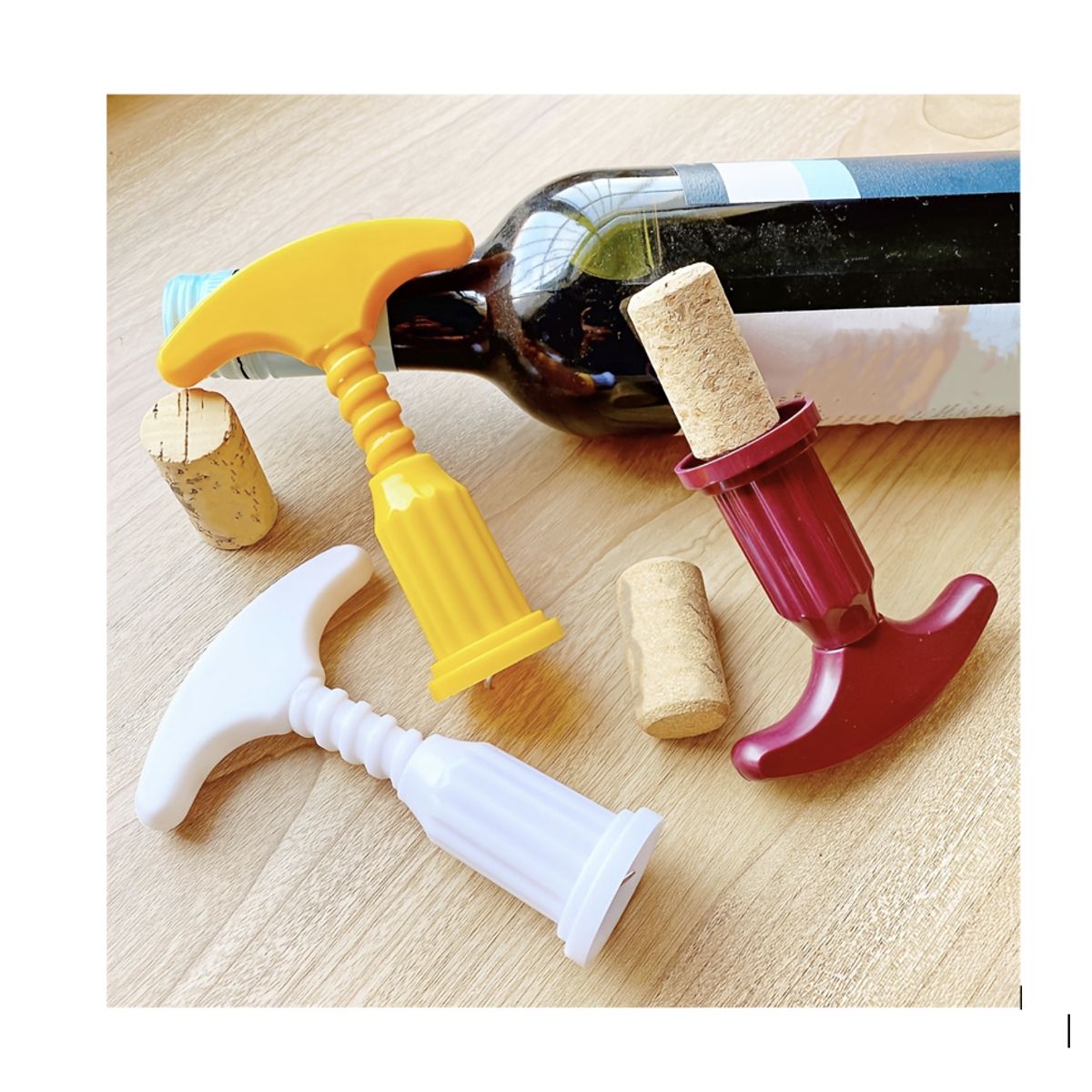 GENERICO - Sacacorcho Plástico X 6 UND