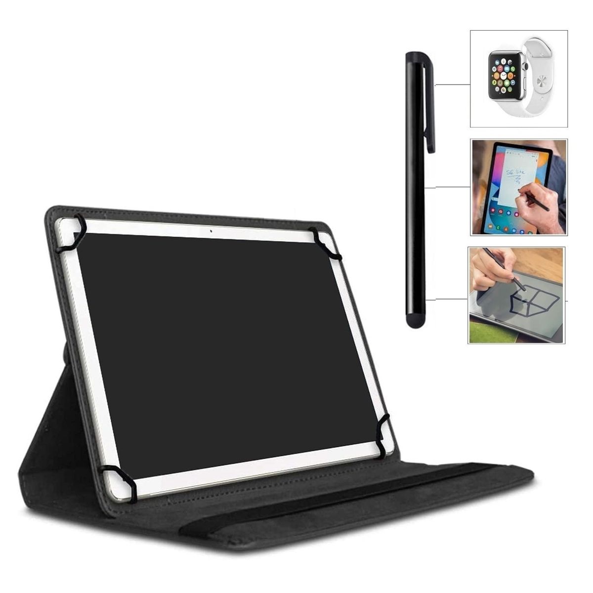 GENERICO - Funda Protector Forro + Lapiz Para Tablet Advance NovaPad NP6070 10.95