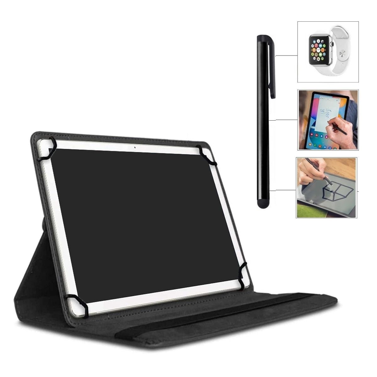 GENERICO - Funda Protector Forro + Lapiz Para Tablet Advance NovaPad NP6070 10.95