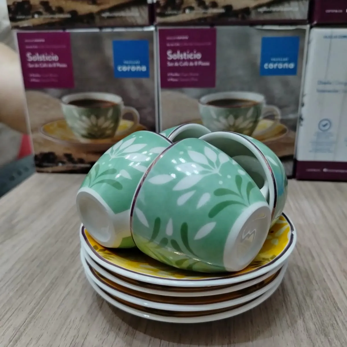 CORONA - set de tazas para cafe expreso 8 piezas corona