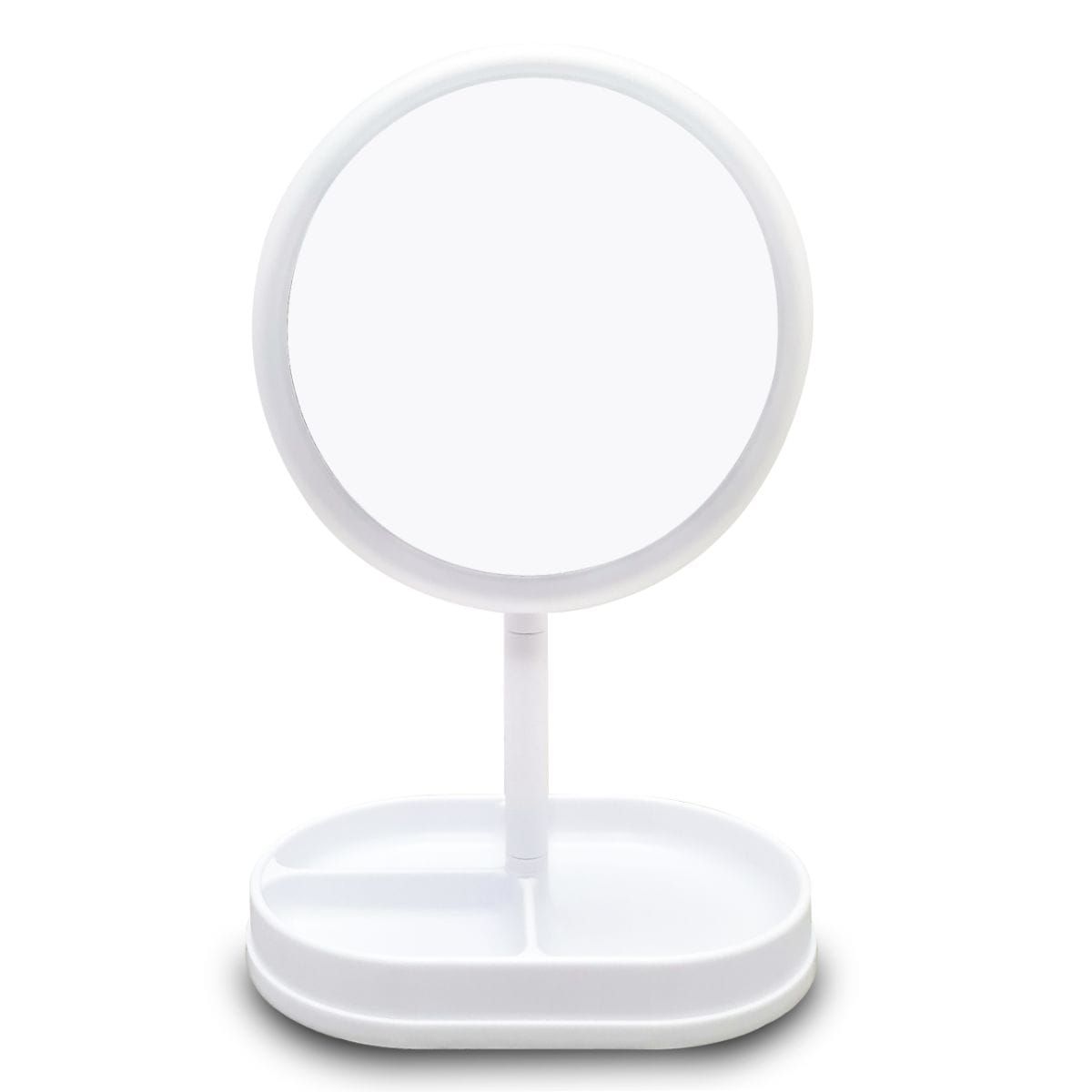 GENERICO - Espejo para maquillaje con Luz LED y base organizadora