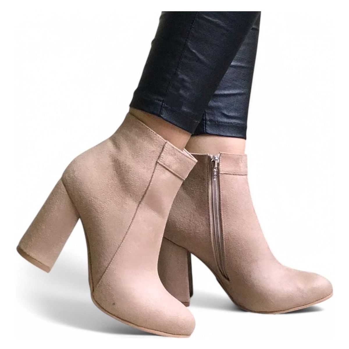 GENERICO - Bota Mujer Taco 9 2086L-60 Color Beige