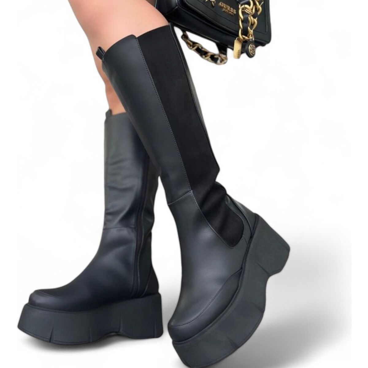 GENERICO - Botin Mujer Plataforma 7 Cm 2086L-75 Color Negro