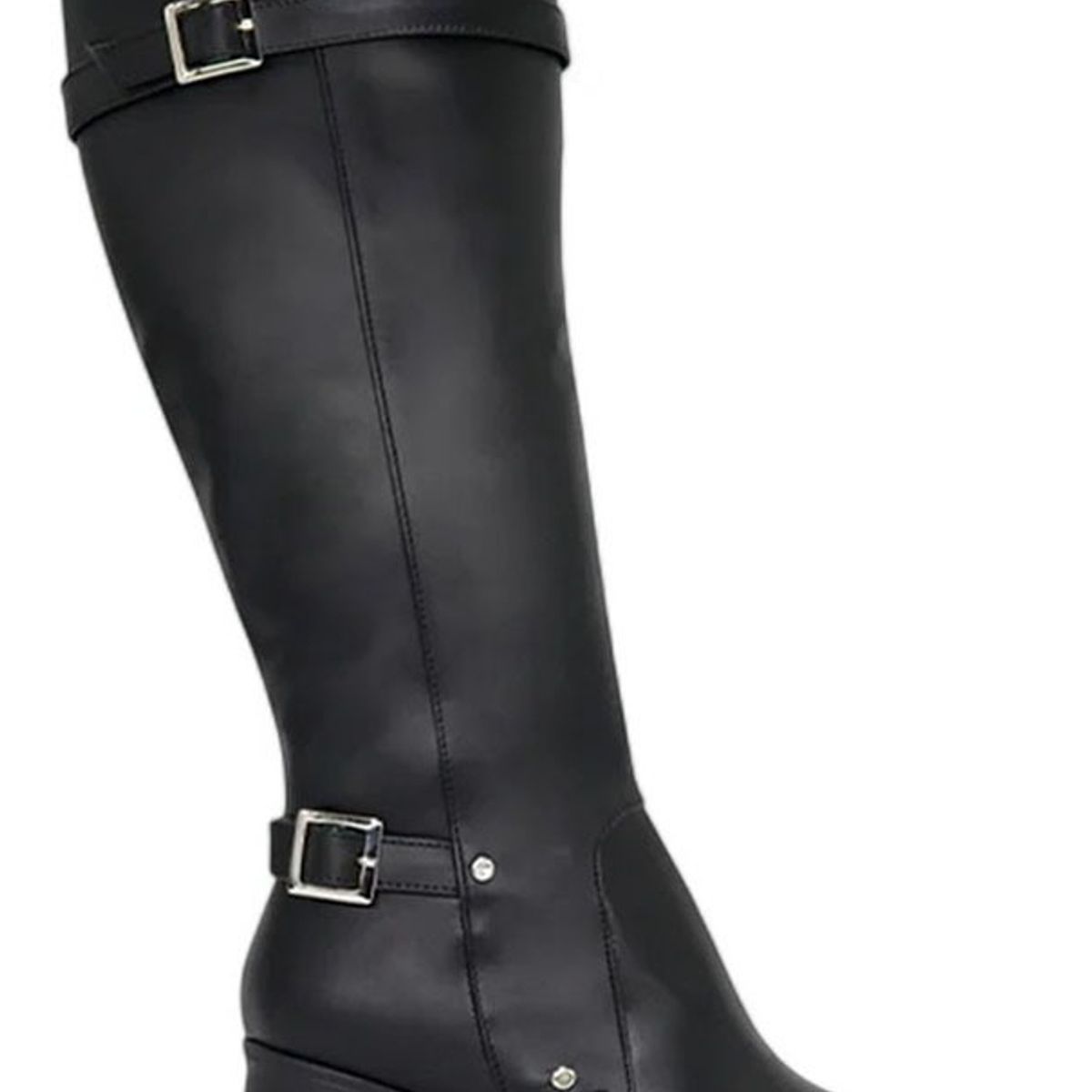 GENERICO - Botin Mujer Taco 7 Doble Hebilla 2086L-70 Color Negro