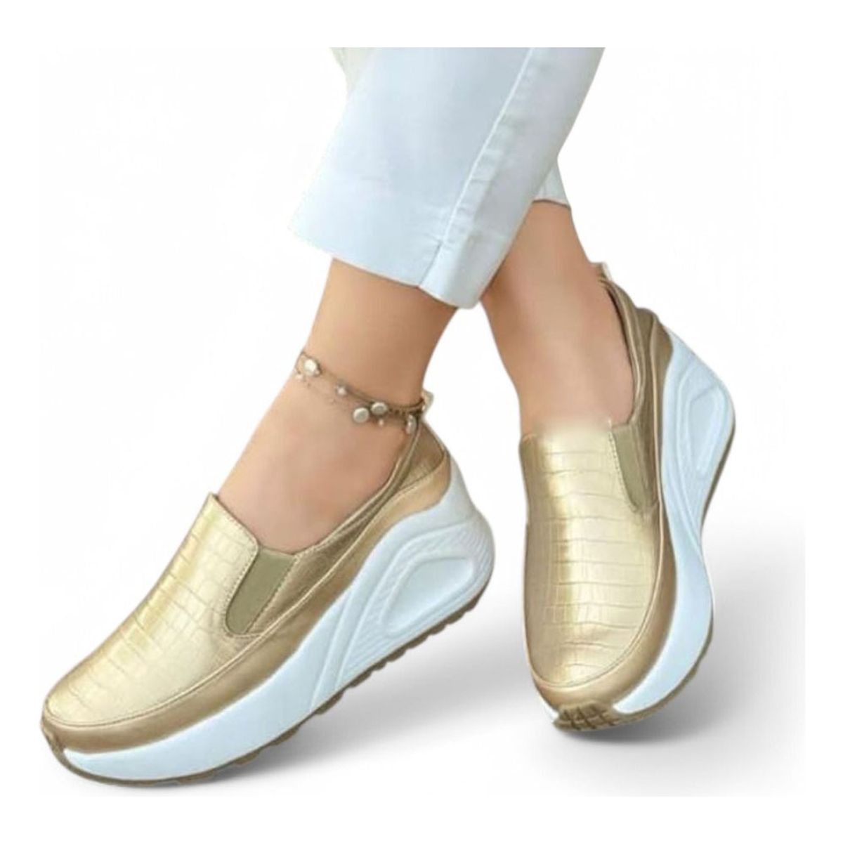 GENERICO - Mocasin Mujer Future 2086L-55 Color Dorado