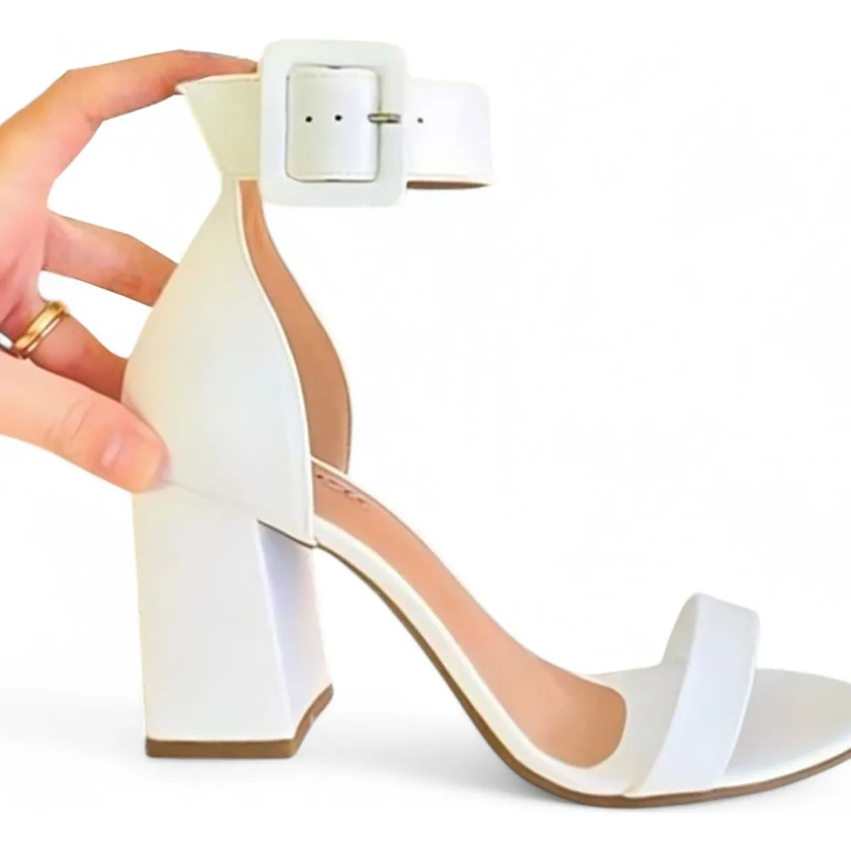 GENERICO - Sandalia Mujer Clasico Taco 5 2086L-55 Color Blanco