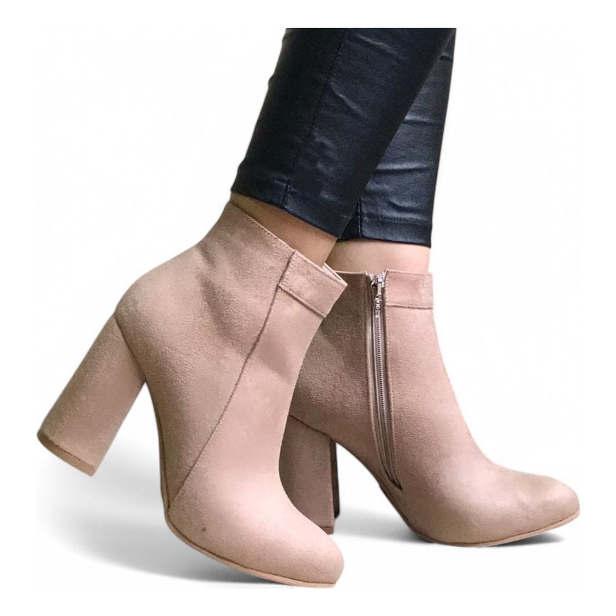 GENERICO - Bota Mujer Taco 9 2086L-60 Color Beige