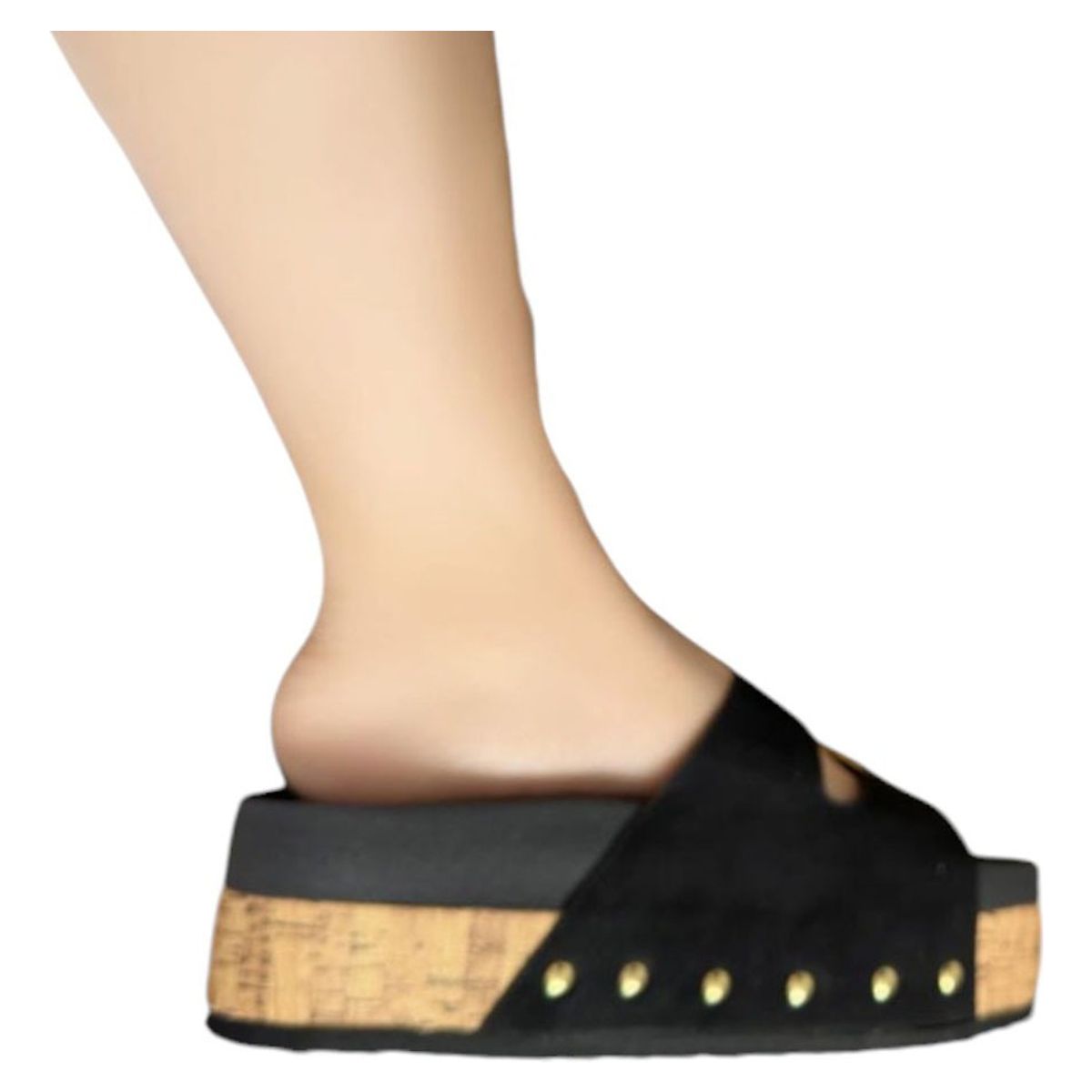 GENERICO - Sandalia Mujer Plataforma 7 Cm 2086L-52 Color Negro
