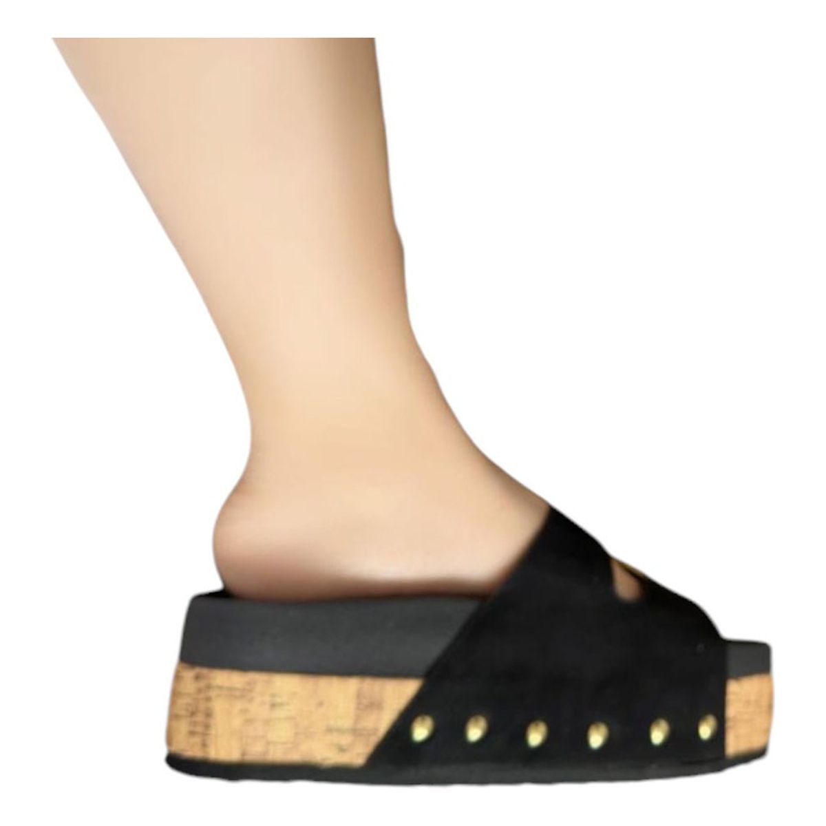 GENERICO - Sandalia Mujer Plataforma 7 Cm 2086L-52 Color Negro