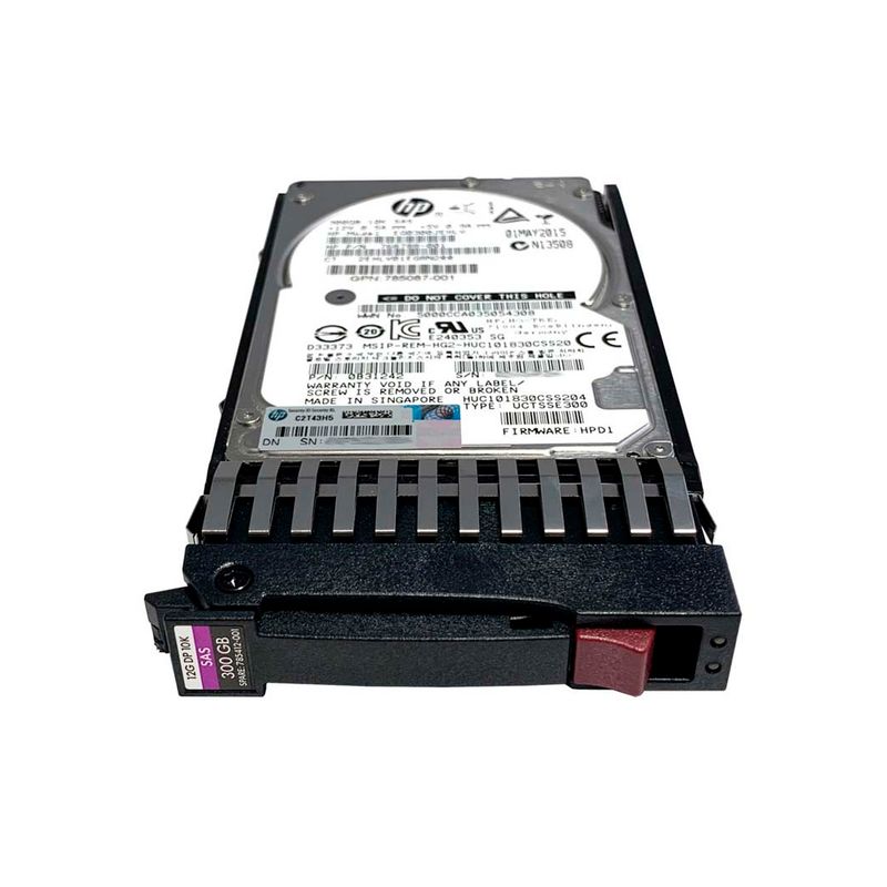 HP - DISCO DURO HP 300GB 25 SAS DP 10K 12G GRIS PN 785071-B21 785412-001