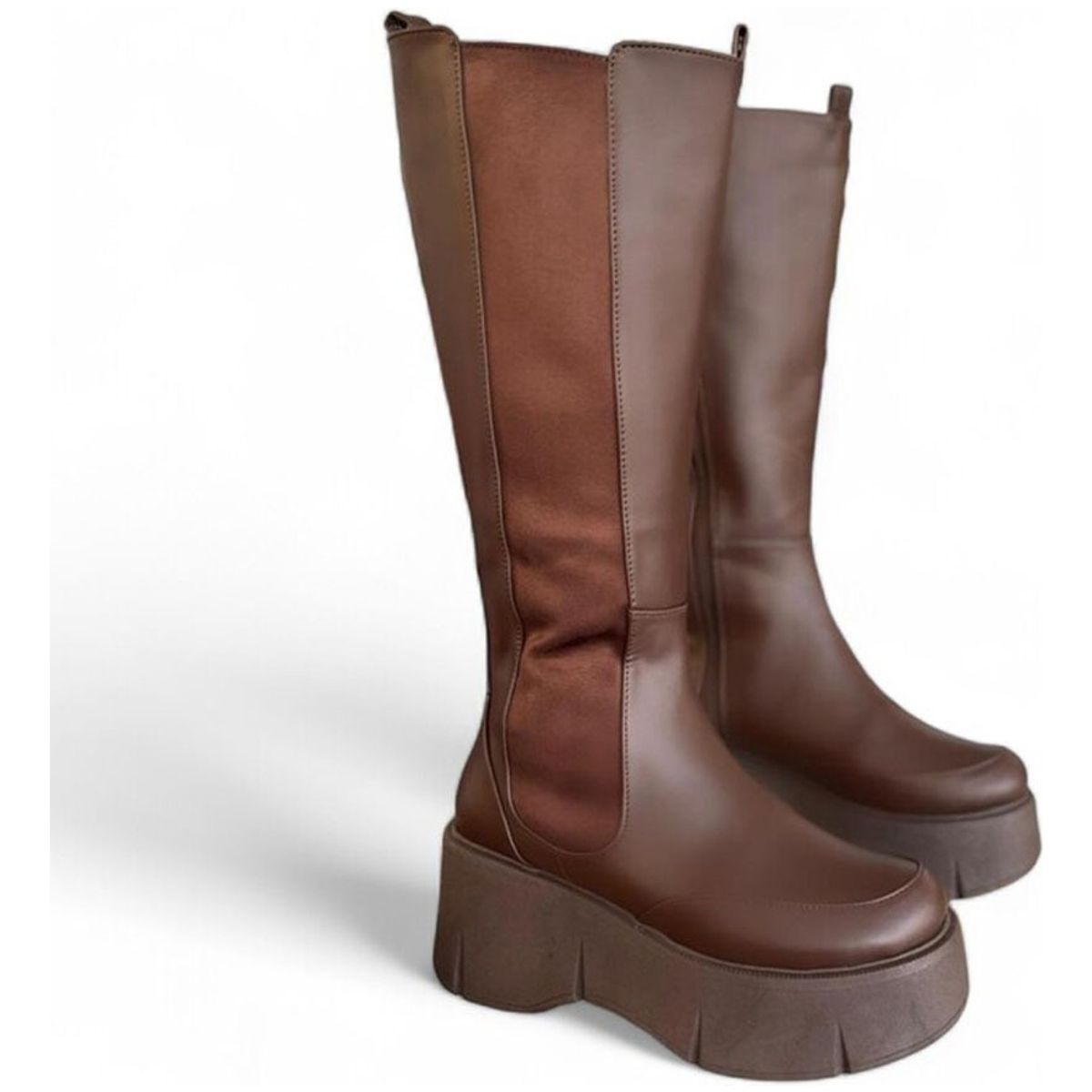 GENERICO - Botin Mujer Plataforma 7 Cm 2086L-75 Color Marron