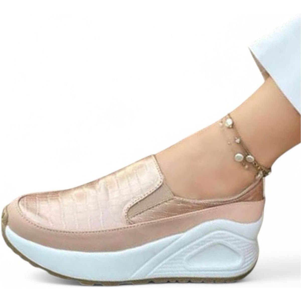 GENERICO - Mocasin Mujer Future 2086L-55 Color Oro Rosa