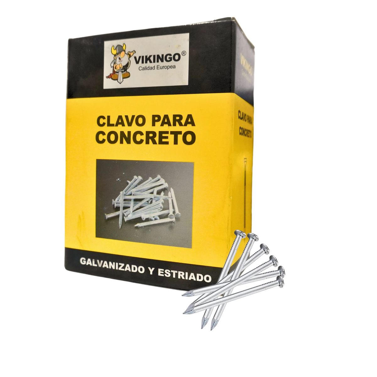 VIKINGO - CLAVO PARA CONCRETO 1 1/2 X 500 PZAS