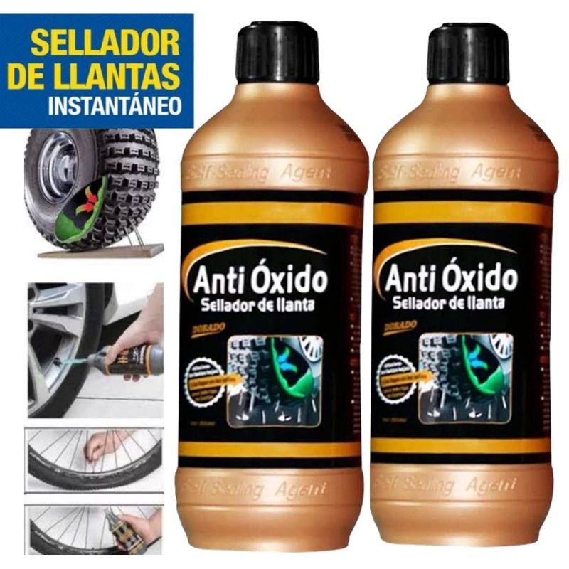 GENERICO - 02 Sellador De Llanta Antióxido Para Todo Tipo De Llantas