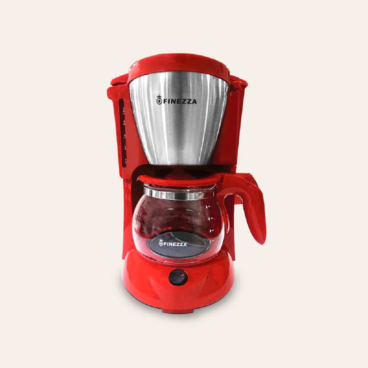 FINEZZA - Cafetera FINEZZA 650 ml. CK-674F-R ROJO