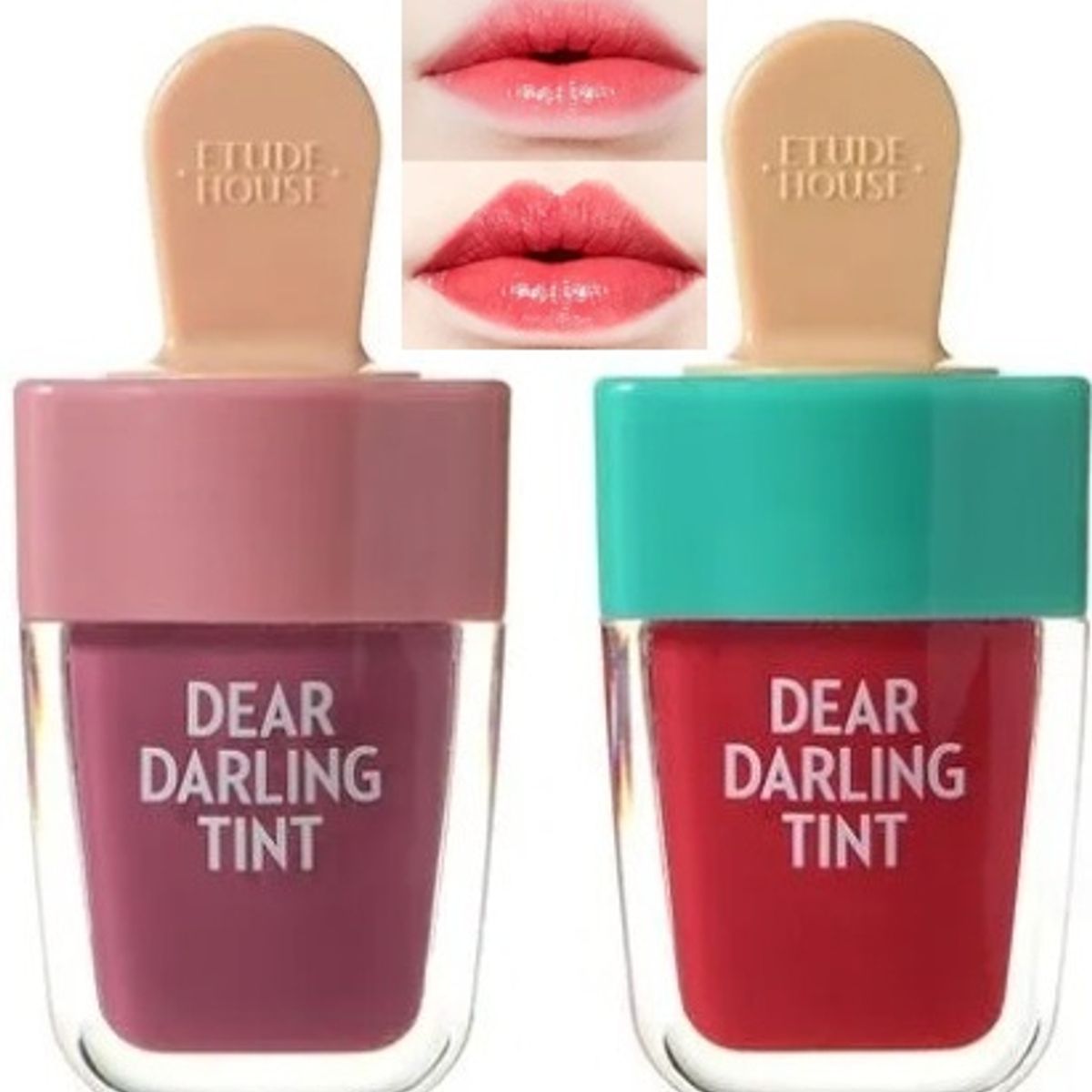 ETUDE HOUSE - Etude Etude Duo Dear Darling Tint helado Labial Coreano Pk004 RD307