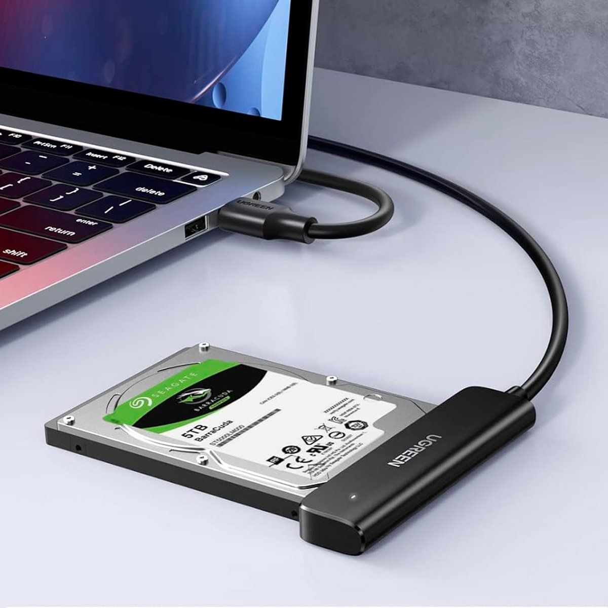 UGREEN - Ugreen Cable Adaptador SATA to USB-A para Disco 2.5" SSD/HDD - 70609