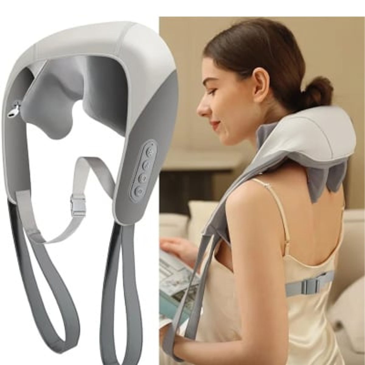 GENERICO - MASAJEADOR PARA CUELLO Y HOMBROS