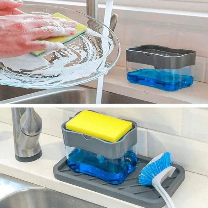GENERICO - Dispensador de Jabón Líquido Ayudin con Esponja - Soap Pump