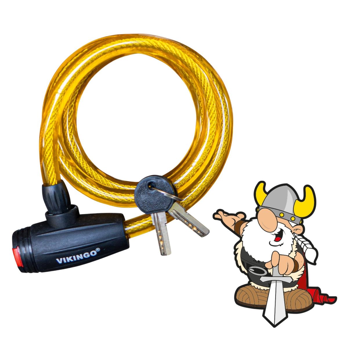 VIKINGO - Candado cadena para bicicleta 10mm 1 metro. VIKINGO