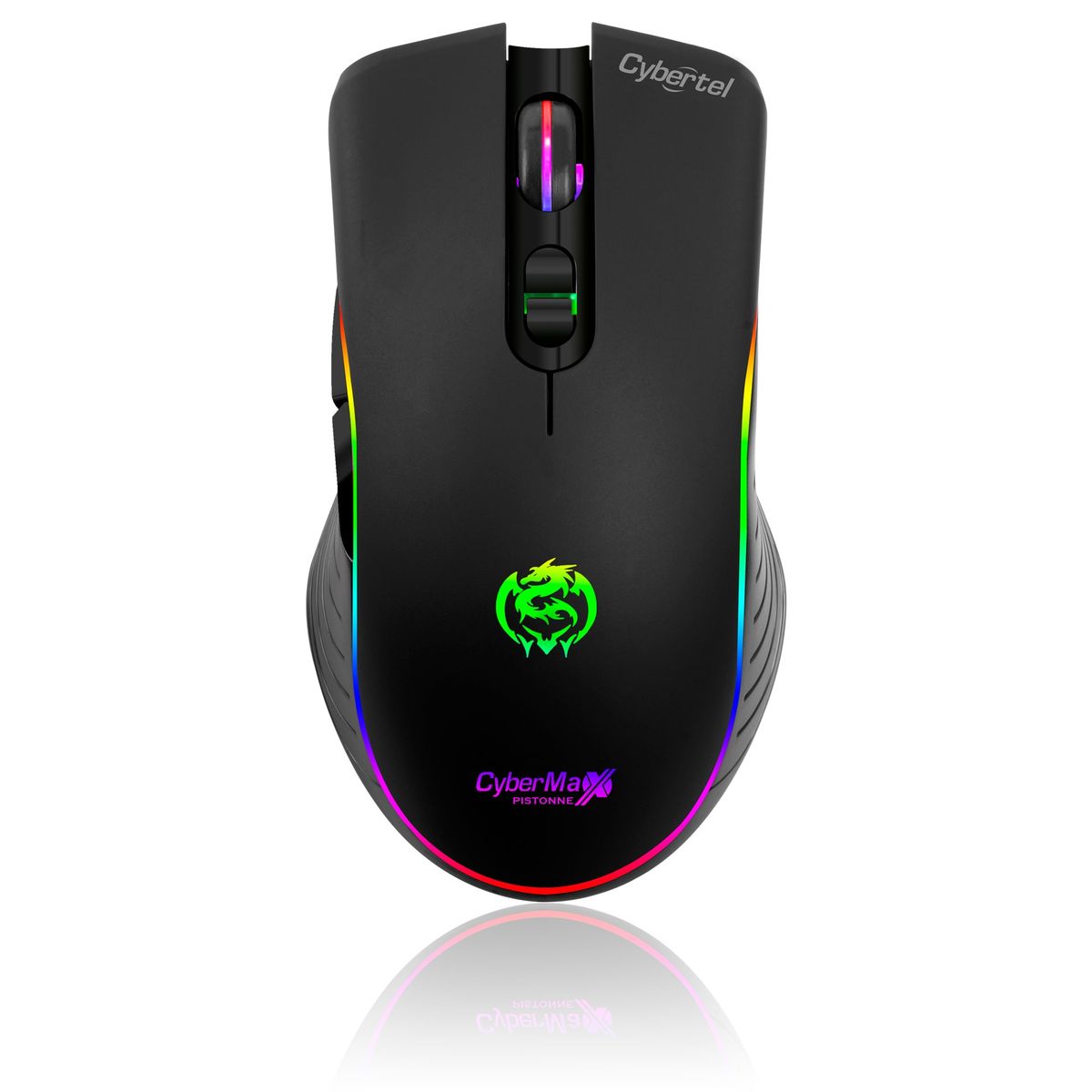 CYBERTEL - Mouse Gamer CYBERTEL - Pistonne - 7 botones , USB - CYB M507