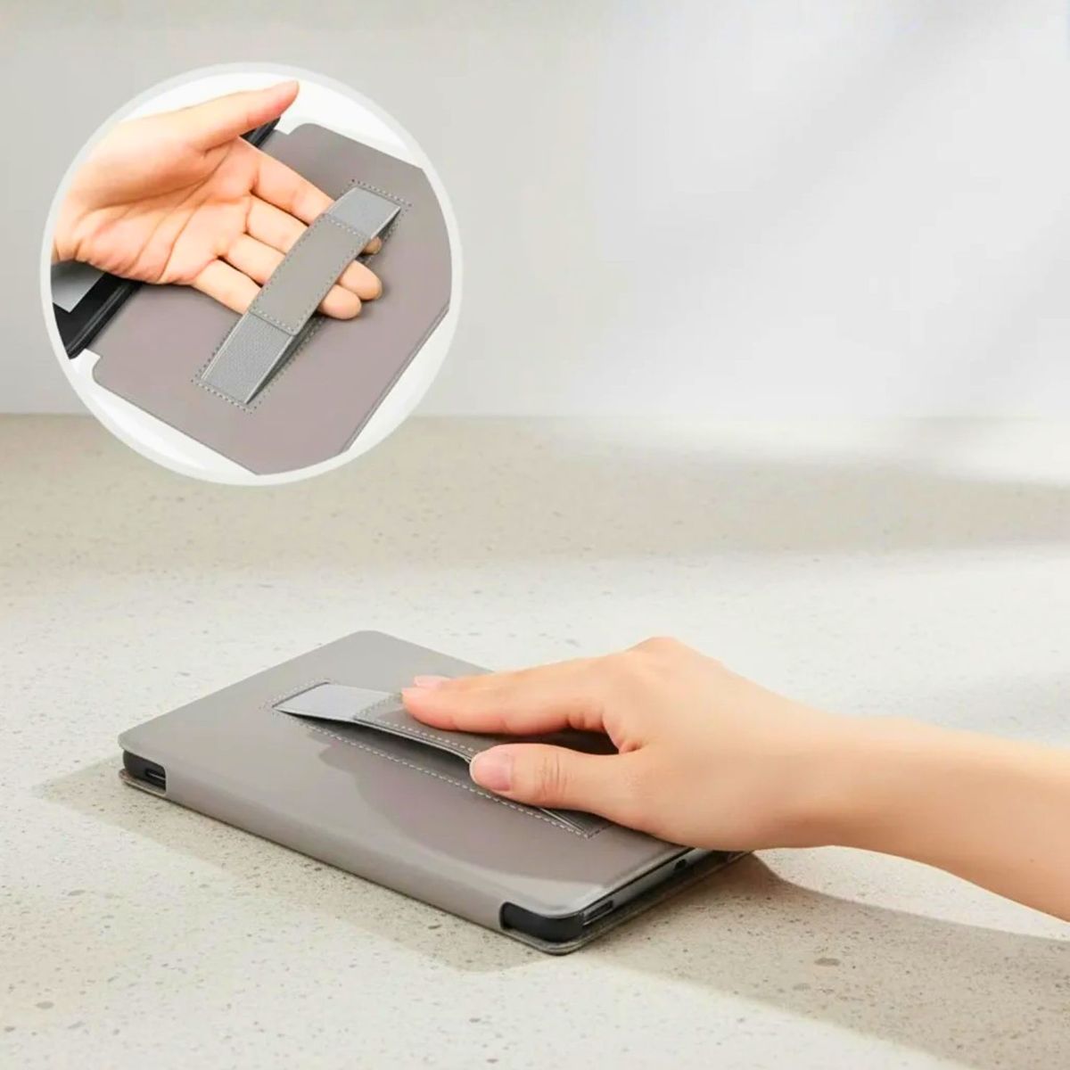 GENERICO - Case Funda para Kindle Paperwhite 12° 2024 C/sujetador biblioteca