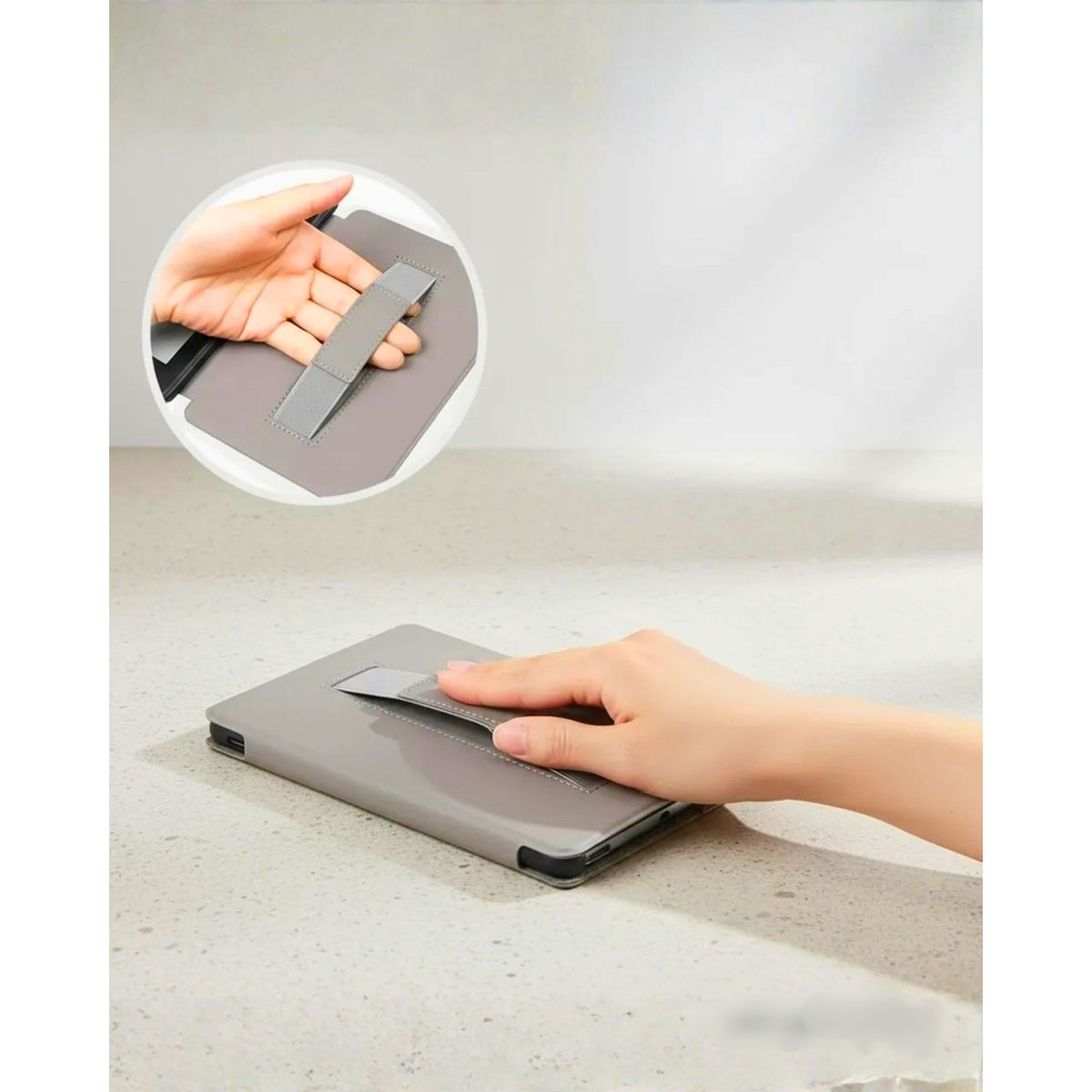 GENERICO - Case Funda para Kindle Paperwhite 12° 2024 C/sujetador biblioteca