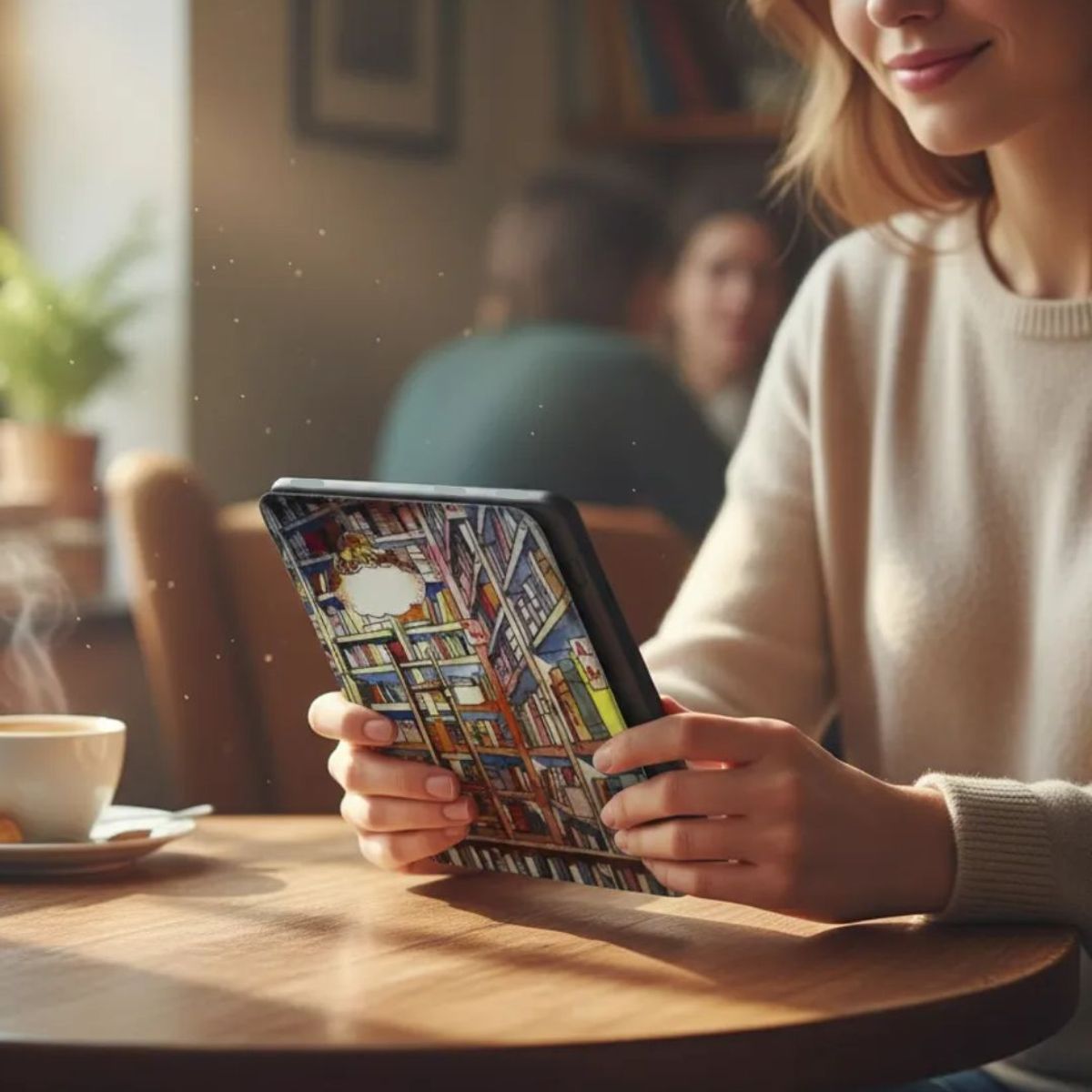 GENERICO - Case Funda para Kindle Paperwhite 12° 2024 C/sujetador biblioteca