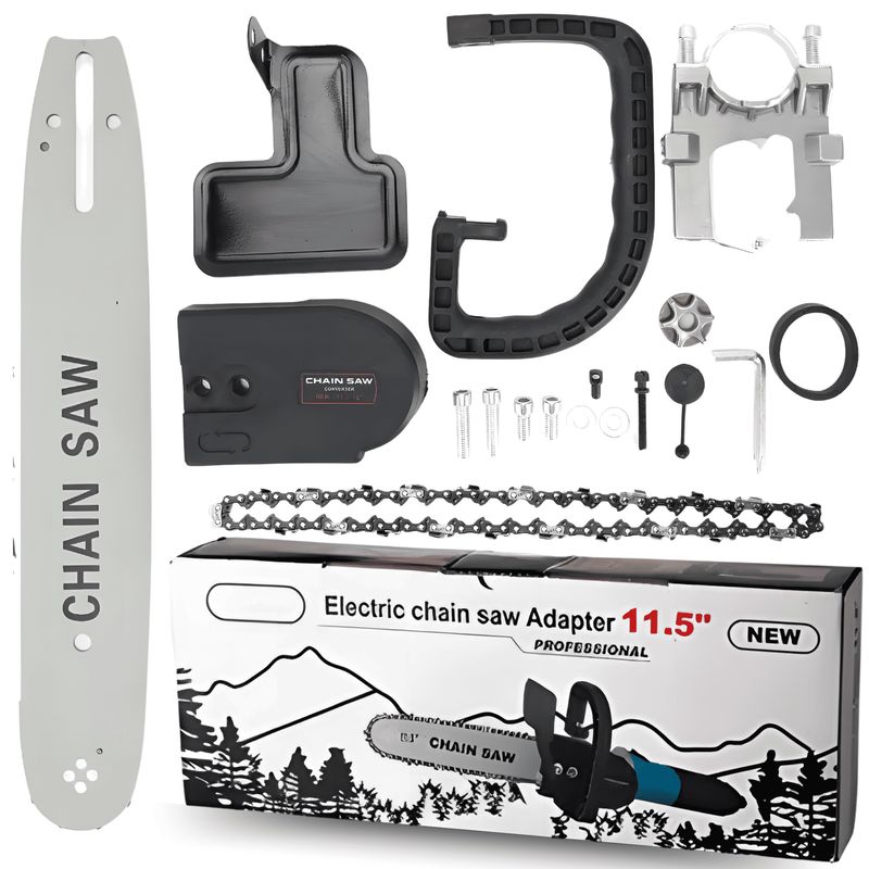 ROSH - Adaptador de Motosierra de 115”  Convierte tu Amoladora en Minutos