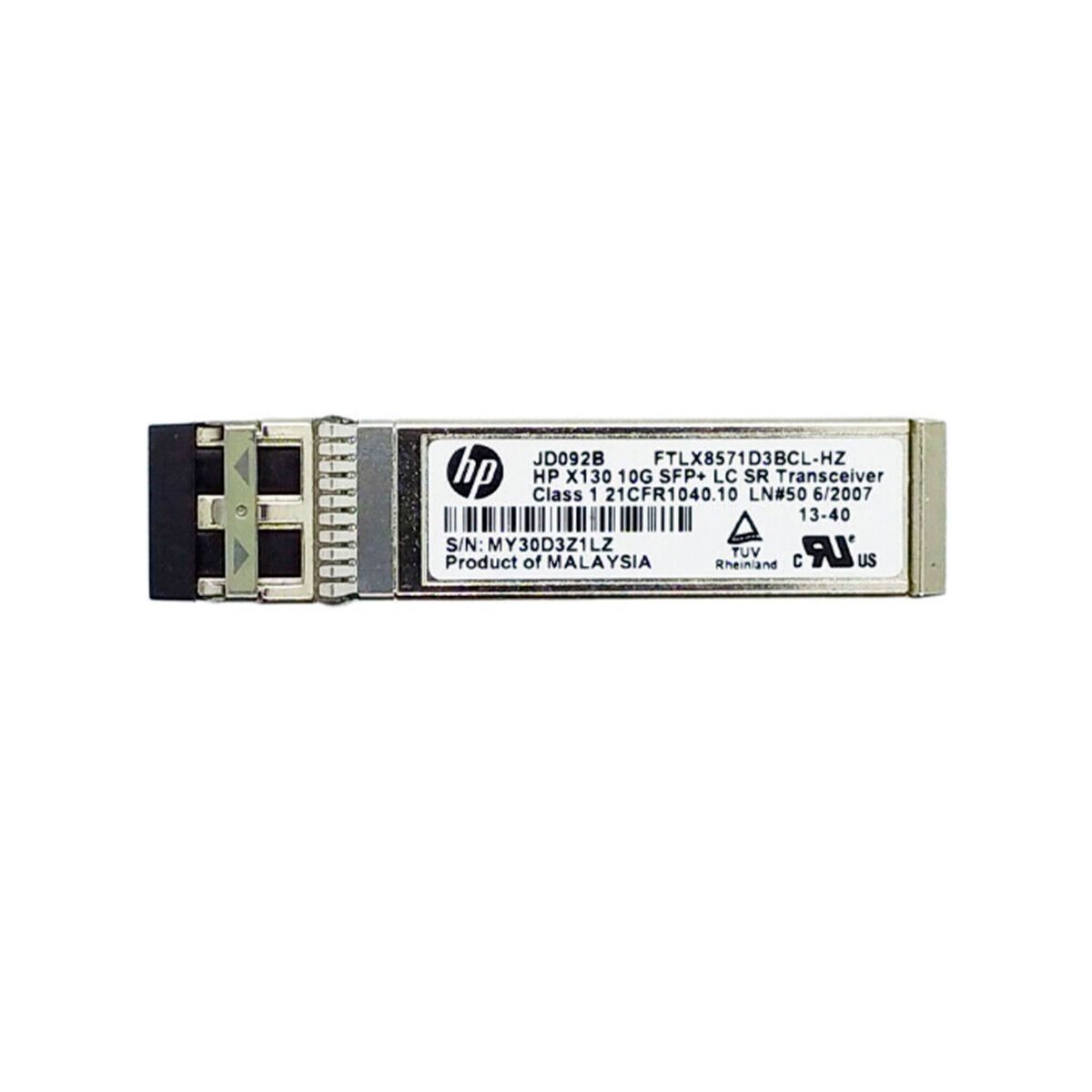HP - TRANSCEPTOR HPE X130 10G SFP+LC SR MULTIMODO GRIS PN  JD092B