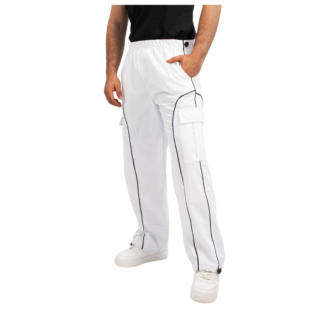 ENKI - Pantalón Cargo Urbano ENKI - Tela Mojada Premium