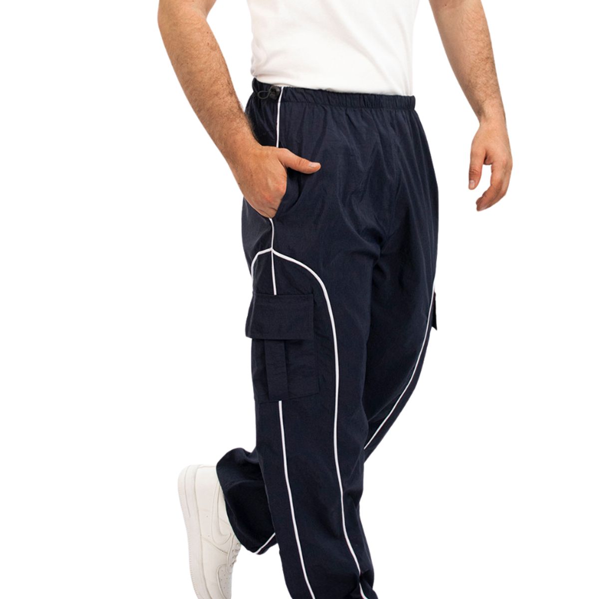 ENKI - Pantalón Cargo Urbano ENKI - Tela Mojada Premium