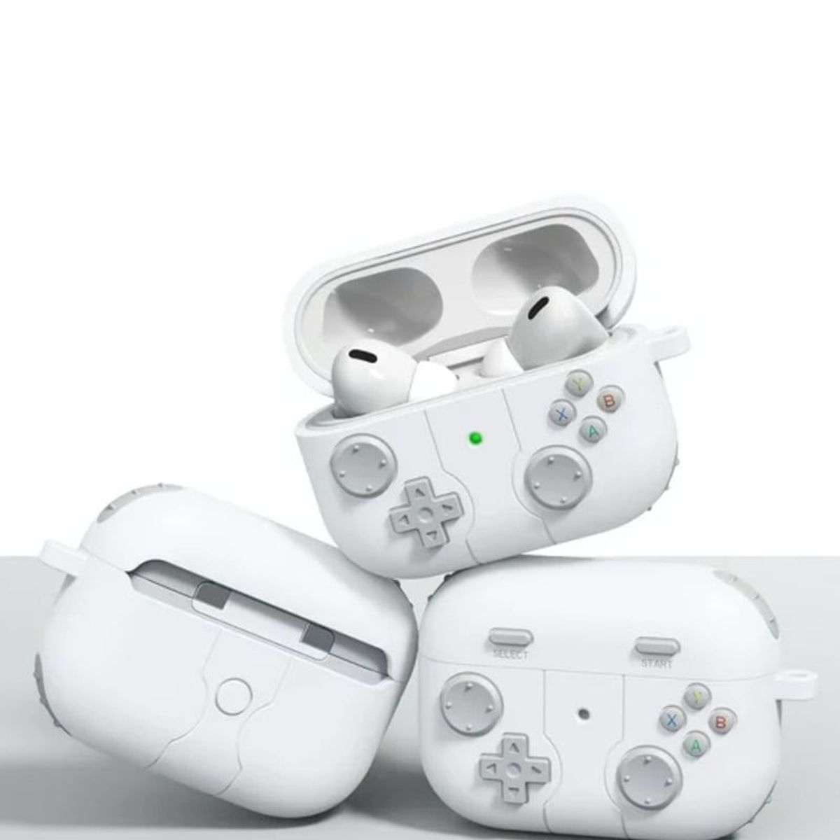 GENERICO - Funda Silicona Nintendo Para Samsung Buds 3 - Blanco