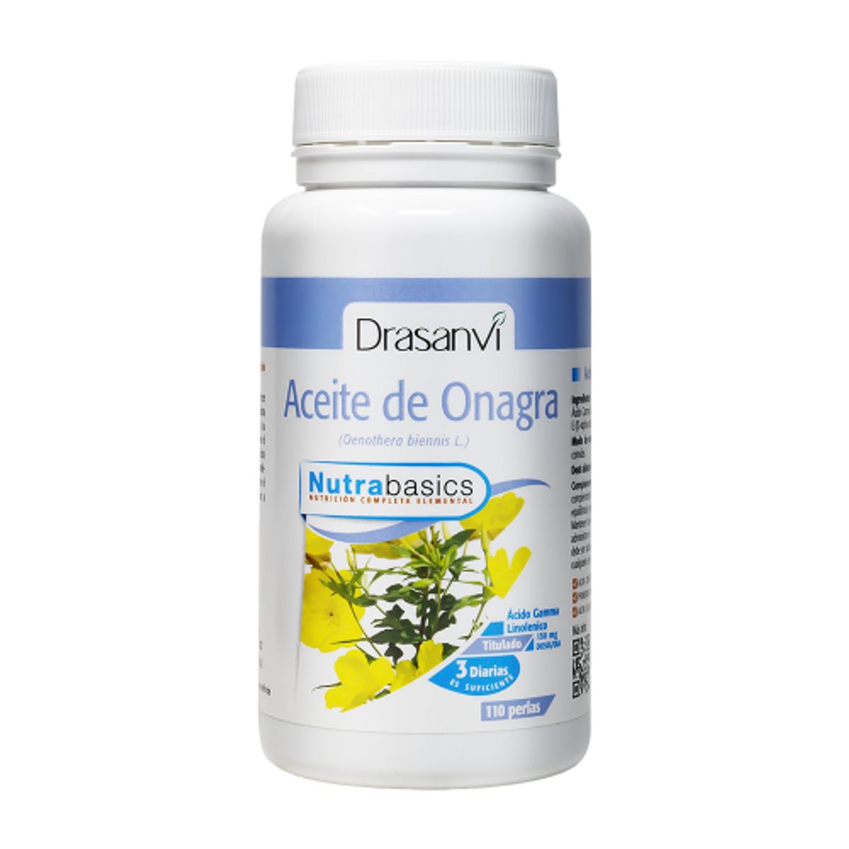 DRASANVI - Aceite de Onagra + Vitamina E 110 Cápsulas Blandas