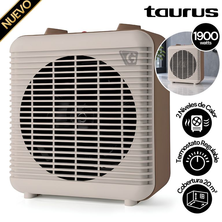 Calefactor Taurus S2000 2 Velocidades 2000 W | Sodimac Perú